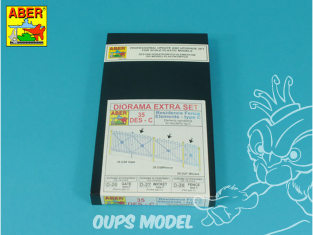 Aber diorama 35DES-C Éléments de clôture résidentielle de type C 1/35