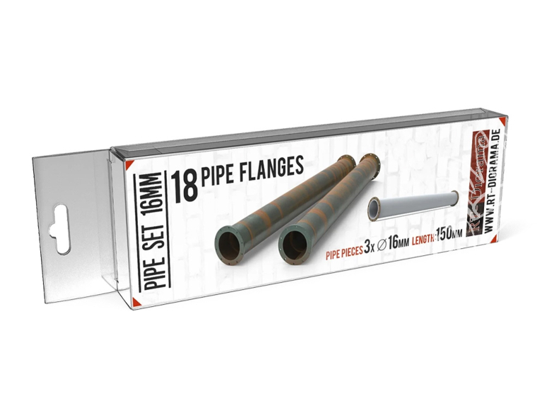 RT-Diorama 35688 Ensemble de 3 tuyaux 150mm de 16 mm 1/35