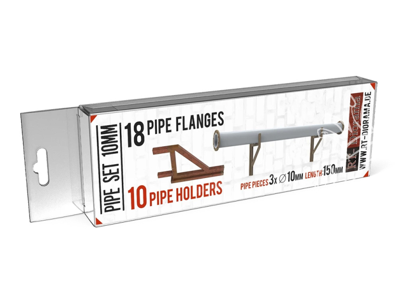 RT-Diorama 35687 Ensemble de 3 tuyaux 150mm de 10 mm 1/35