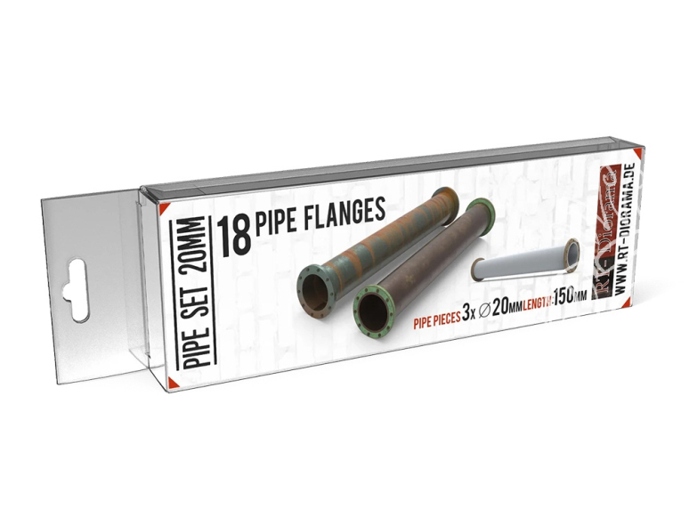 RT-Diorama 35689 Ensemble de 3 tuyaux 150mm de 20 mm 1/35