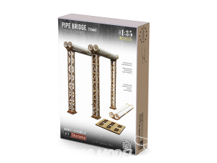 RT-Diorama 35575 Double Pont de tuyauterie Double 10mm 1/35