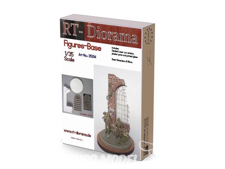 RT-Diorama 35294K Base pour figurines Bout d'usine céramique 1/35