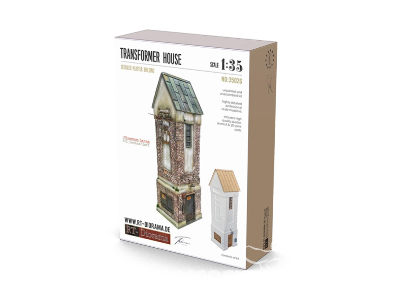 RT-Diorama 35026K Maison du transformateur céramique 1/35