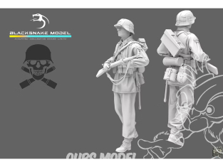 Blacksnake Model figurine Waffen-07-72 Soldat Allemand Waffen SS figurine 7 1/72