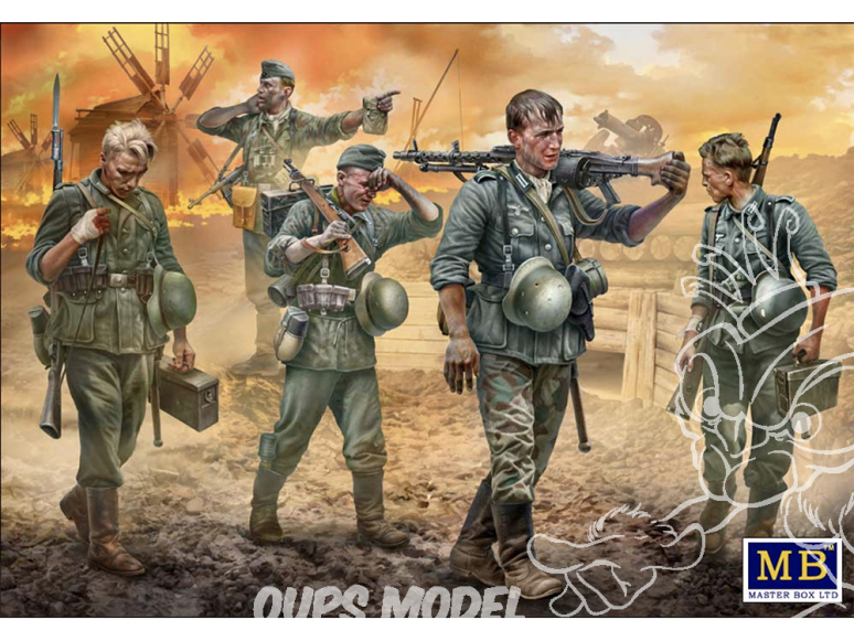 Master Box maquette militaire 35249 Été chaud de 1941, infanterie allemande, de la Seconde Guerre mondiale 1/35