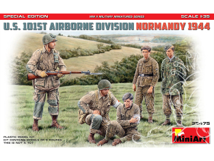 Mini Art maquette militaire 35475 101e DIVISION AÉROPORTÉE AMÉRICAINE, NORMANDE 1944. ÉDITION SPÉCIALE 1/35