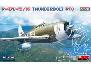 Mini Art maquette avion 48039 P-47D-15/16 THUNDERBOLT PTO RAZORBACKS BASIC KIT 1/48