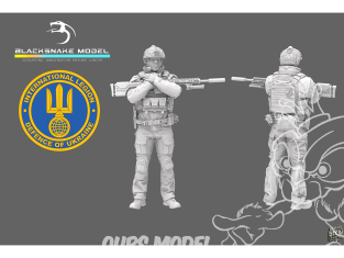 Blacksnake Model figurine UKS-04-48 Soldat Ukrainien figurine 4 Sniper 1/48