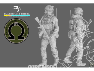 Blacksnake Model figurine UKS-12-48 Soldat Ukrainien Omega figurine 12 Opérateur des forces spéciales 1/48