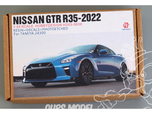 Hobby Design kit d'amélioration voiture HD03-0639 Kit Nissan GTR R35 2022 Tamiya 1/24