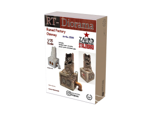 RT-Diorama 35300 Cheminée d'usine en ruine 1/35 RT-Diorama 35300 Cheminée d'usine en ruine 1/35