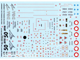 Decalques Berna decals BD48-77 MIRAGE 2000 DGA EV 1/48