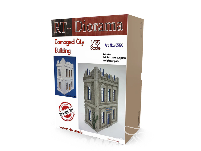 RT-Diorama 35198 Bâtiment urbain endommagé 1/35