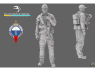 Blacksnake Model figurine SAS-01-48 Soldat Français 1er RPIMA figurine 1 1/48