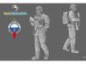 Blacksnake Model figurine SAS-02-48 Soldat Français 1er RPIMA figurine 2 1/48