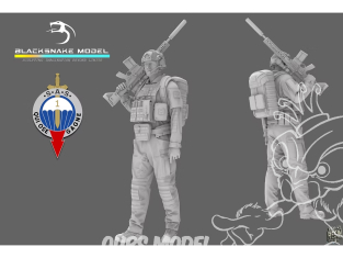 Blacksnake Model figurine SAS-03-48 Soldat Français 1er RPIMA figurine 3 1/48