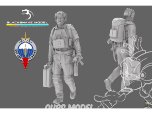 Blacksnake Model figurine SAS-04-48 Soldat Français 1er RPIMA figurine 4 1/48