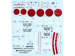 Decalques Berna decals BD48-86 MITSUBISHI A5M2 a & b CLAUDE 1/48