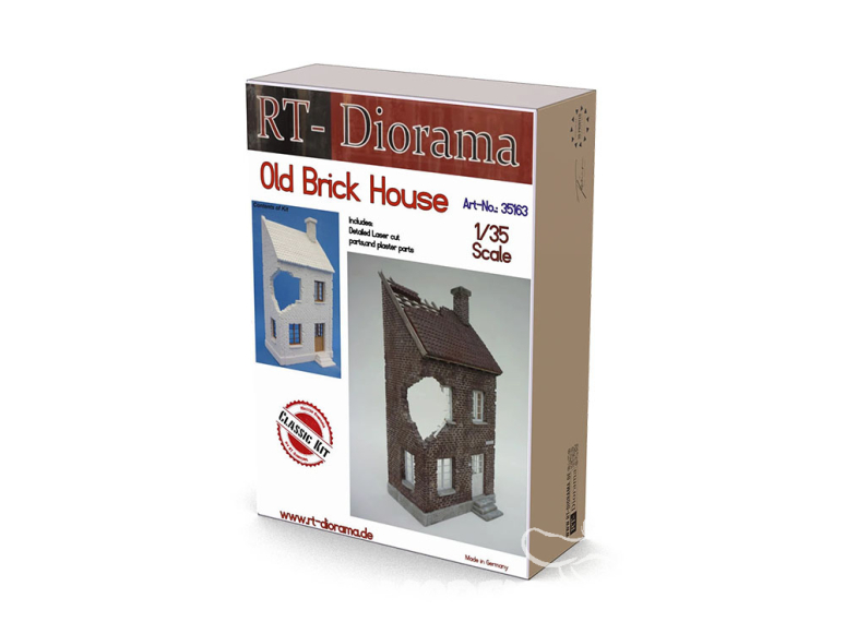 RT-Diorama 35163K Vieille maison en briques Céramique 1/35