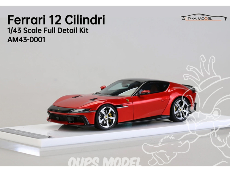 Alpha Model maquette voiture AM43-0001 Ferrari 12 cilindri 1/43