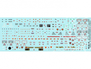 Decalques Berna decals BD48-100 DASSAULT SUPER MYSTERE B2 Markings & Stencils 1/48