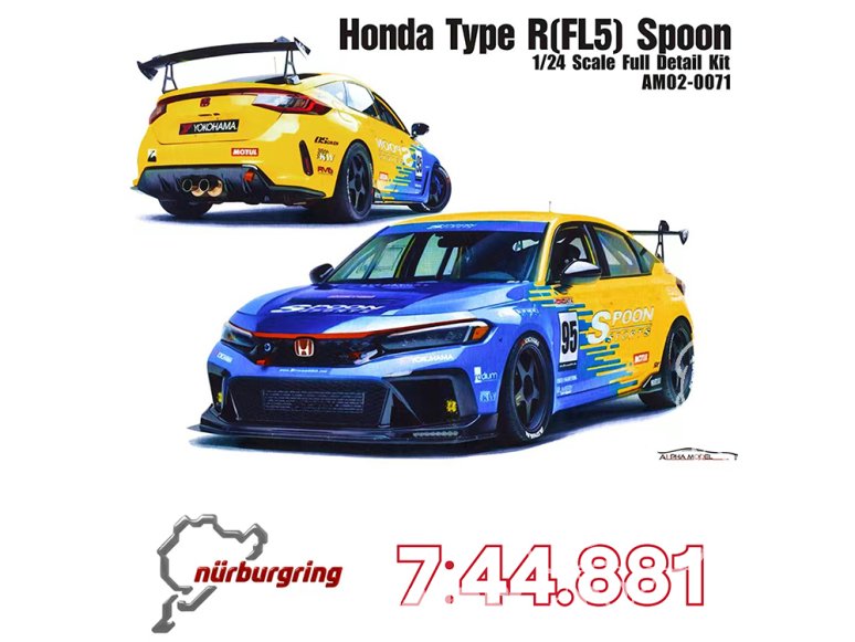 Alpha Model maquette voiture AM02-0071 Honda Civic Type-R FL5 Spoon 1/24