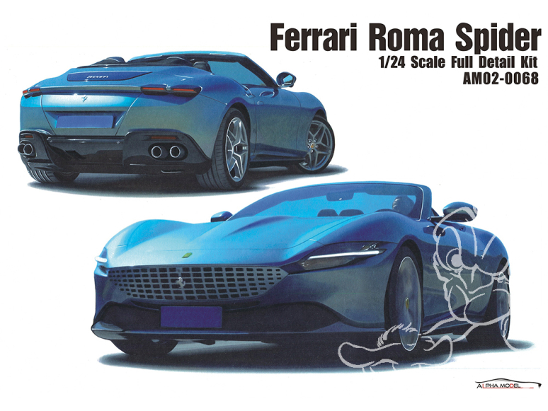 Alpha Model maquette voiture AM02-0068 Ferrari Roma Spider 1/24