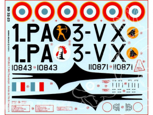 Decalques Berna decals BD32-23 REPUBLIC F-84G THUNDERJET Armee de l Air & Danemark 1/32