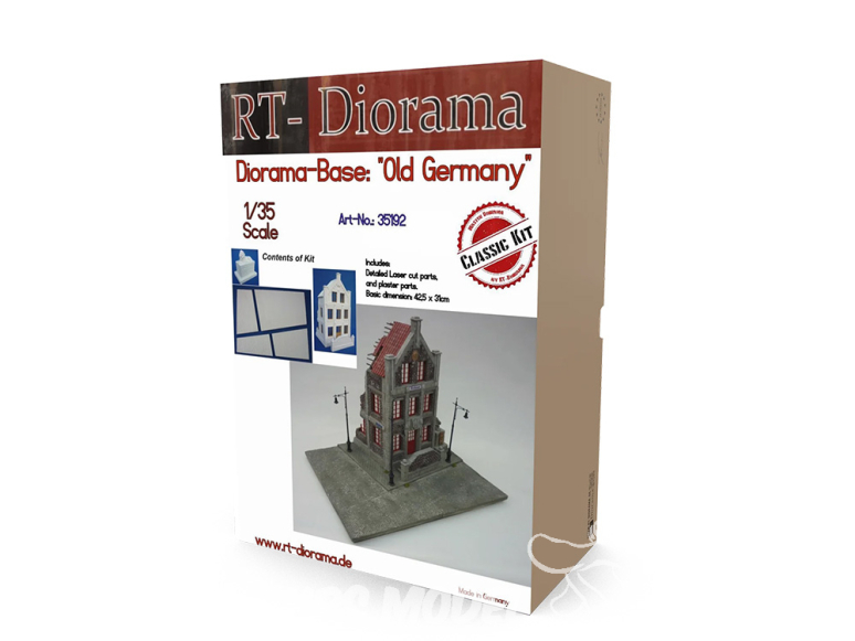 RT-Diorama 35192 Base de diorama Vieille Allemagne 1/35