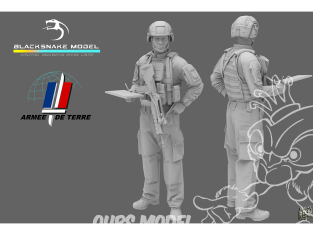Blacksnake Model figurine FR-06-48 Soldat Français "Chef de tir" Figurine 6 1/48