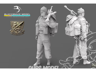 Blacksnake Model figurine K-06-16 Soldat commando Kieffer figurine 6 Fusilier 1/16
