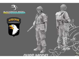 Blacksnake Model figurine ST-07-16 Soldat 101st Airborne figurine 7 medic 1/16