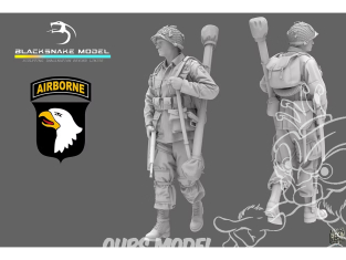 Blacksnake Model figurine ST-14-16 Soldat 101st Airborne figurine 14 1/16