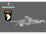 Blacksnake Model figurine ST-20-16 Soldat 101st Airborne figurine 20 Mitrailleur 1/16