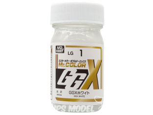 peinture maquette Mr Color LG1 GGX Blanc 60ml