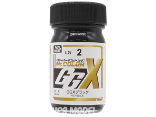 peinture maquette Mr Color LG2 GGX Noir 60ml