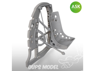 ASK Art Scale Kit accessoire A48049 Cloison A6M avec siège en position basse Finemolds 1/48