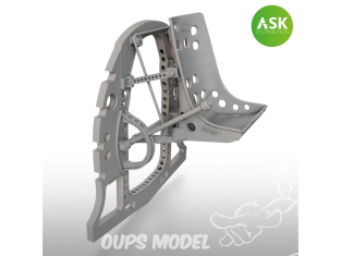 ASK Art Scale Kit accessoire A48051 Cloison A6M avec siège en position haute Finemolds 1/48