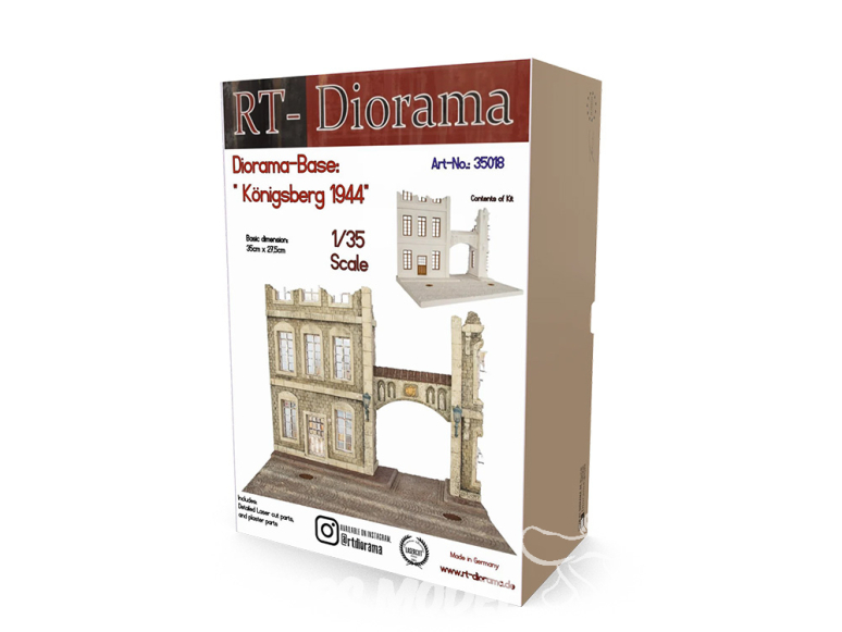 RT-Diorama 35018 Base de diorama Königsberg 1944 1/35