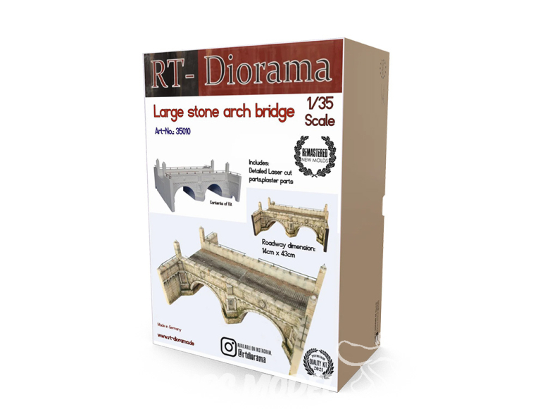 RT-Diorama 35010 Grand pont en arche de pierre 1/35