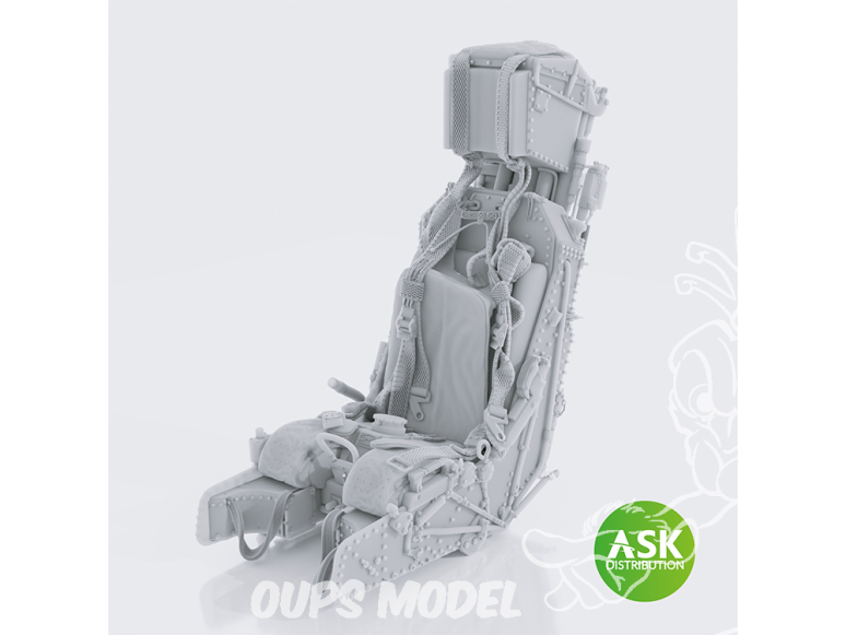 ASK Art Scale Kit accessoire A48058 Siège éjectable M.B. Type 9B Mk.3 avec Harnais Jaguar GR.1/GR.1A Airfix 1/48