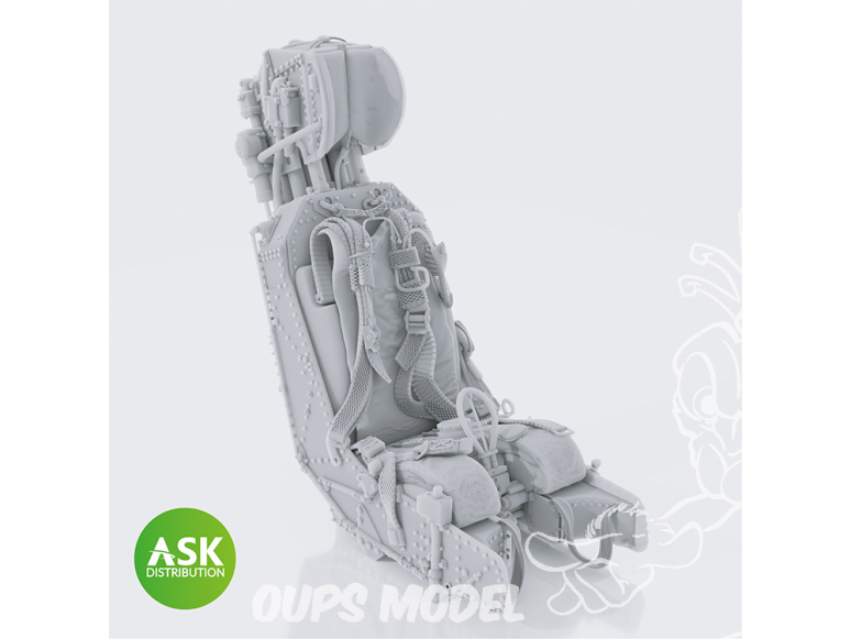 ASK Art Scale Kit accessoire A48060 Siège éjectable M.B. Type 9B Mk.2 avec Harnais Jaguar GR.1/GR.1A Airfix 1/48