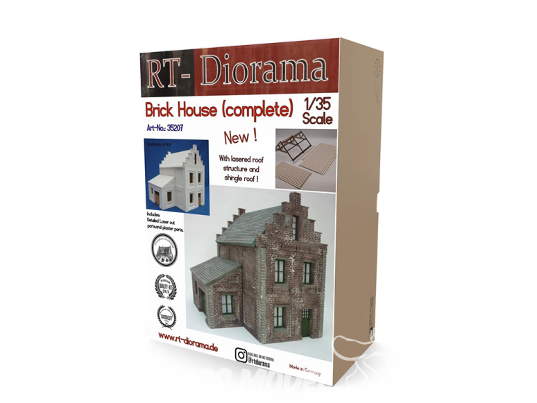 RT-Diorama 35207K Système modulaire de maisons en briques Céramique 1/35