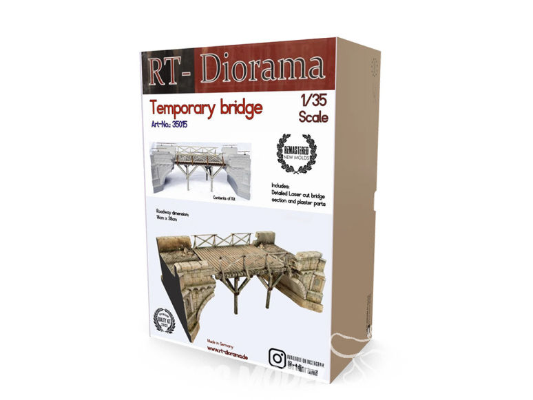 RT-Diorama 35015 Pont temporaire platre 1/35