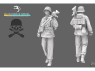 Blacksnake Model figurine Waffen-06-16 Soldat Allemand Waffen SS avec MG34 figurine 6 1/16