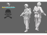 Blacksnake Model figurine Waffen-07-16 Soldat Allemand Waffen SS figurine 7 1/16