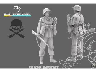 Blacksnake Model figurine Waffen-12-16 Soldat Allemand Waffen SS figurine 12 1/16