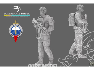 Blacksnake Model figurine SAS-02-16 Soldat Français 1er RPIMA figurine 2 1/16
