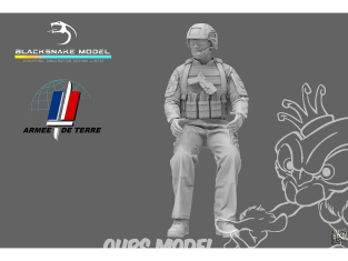 Blacksnake Model figurine FR-01-16 Soldat Français "Conducteur" Figurine 1 1/16