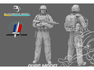Blacksnake Model figurine FR-07-16 Soldat Français Figurine 7 1/16